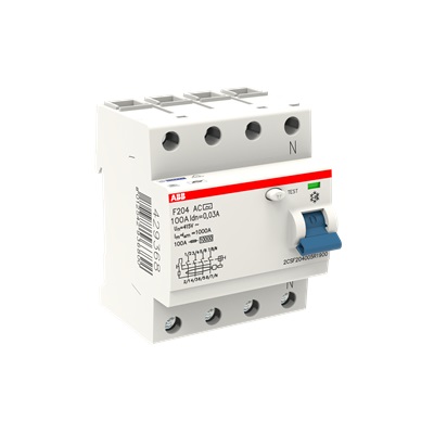 Ảnh của 2CSF204005R1900 - Cầu Dao Chống Dòng Rò 4P 100A 30mA (FH204 AC-100/0.03)