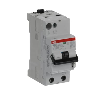 Ảnh của 2CSR245040R1254 - Cầu Dao Chống Dòng Rò 1P+N 25A 6kA 30mA (DS201 C25 AC30-L)