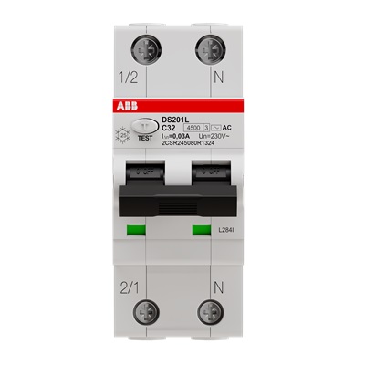 Ảnh của 2CSR245080R1324 - Cầu Dao Chống Dòng Rò 1P+N 32A 4.5kA 30mA (DS201 L C32 AC30)