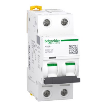 Ảnh của MCB Schneider A9F74206 2P 6A 6kA