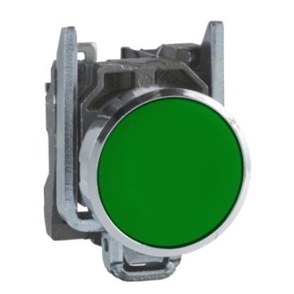 Ảnh của XB4BA31 - Nút Nhấn Kim Loại XB4 Ø22 Màu Xanh Lá 1NO