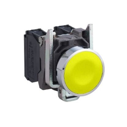 Ảnh của XB4BA51 - Nút Nhấn Kim Loại XB4 Ø22 Màu Vàng 1NC