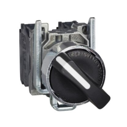 Ảnh của XB4BD41 - Công Tắc Kim Loại XB4 2 Vị Trí Ø22 1NO Tự Hồi