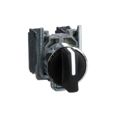 Ảnh của XB4BD53 - Công Tắc Kim Loại XB4 3 Vị Trí Ø22 2NO Tự Hồi