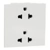 Ảnh của M3T426UST2_WE - Hạt Ổ Cắm Đôi 3 Chấu 16AX Size L Màu Trắng