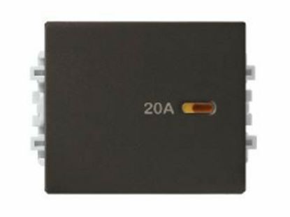 Ảnh của 8431MD20_BZ_G19 - Hạt Công Tắc 2 Cực 20A Có LED Size 1.5M Màu Đồng