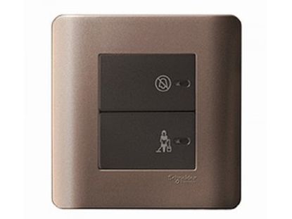 Ảnh của E8432DMS_SZ_G19 - Bộ Công Tắc 2 Chiều "Không Làm Phiền" " Xin Dọn Phòng" Màu Đồng