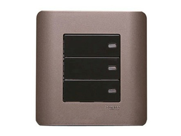 Ảnh của E8433_2_SZ_G19 - Bộ Công Tắc Ba 2 Chiều Size 87x87mm Màu Đồng
