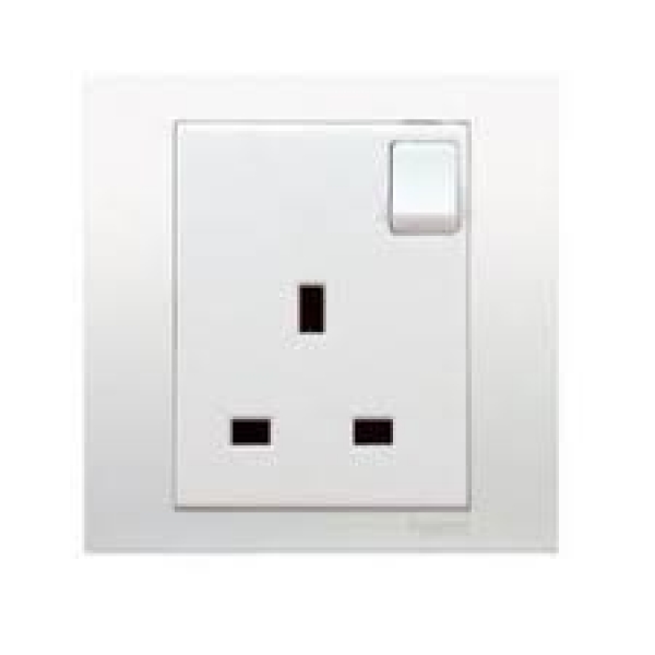 Ảnh của KB31_1_WE_G19 - Bộ Công Tắc Đơn 1 Chiều 16AX Size 86x86mm Màu Trắng