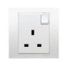Ảnh của KB31_1_WE_G19 - Bộ Công Tắc Đơn 1 Chiều 16AX Size 86x86mm Màu Trắng