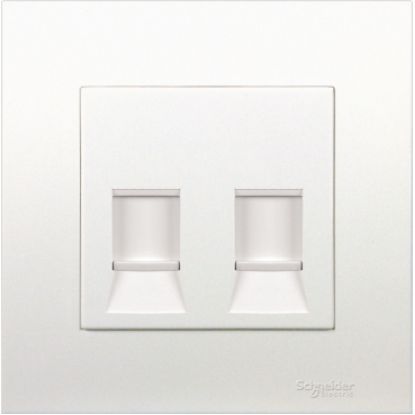 Ảnh của KB32RJ5E - Bộ Ổ Cắm Mạng Đôi Cat5e Size 86x86mm Màu Trắng