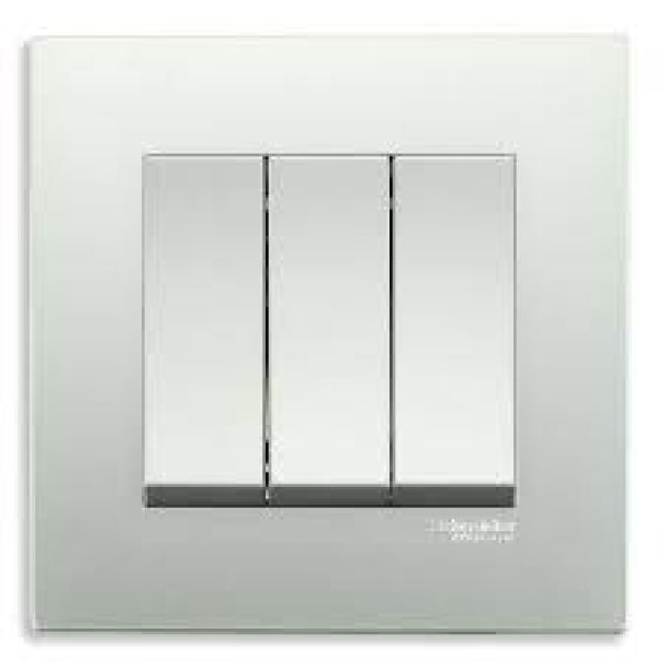 Ảnh của KB33_1_WE - Bộ Công Tắc Ba 1 chiều 16AX Size 86x86mm Màu Trắng