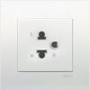 Ảnh của KB426UEST_G19 - Bộ Ổ Cắm Đơn 3 Chấu 16A Size 86x86mm Màu Trắng