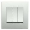 Ảnh của KB33_1_WE_G19 - Bộ Công Tắc Ba 1 chiều 16AX Size 86x86mm Màu Trắng