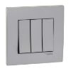 Ảnh của KB33_AS_G19 - Bộ Công Tắc Ba 2 chiều 16AX Size 86x86mm Màu Xám Bạc