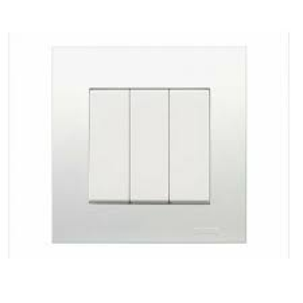 Ảnh của KB33_WE_G19 - Bộ Công Tắc Ba 2 chiều 16AX Size 86x86mm Màu Trắng