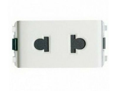 Ảnh của F30426USM_WE_G19 - Hạt Ổ Cắm Đơn 2 Chấu 10A Size S Màu Trắng