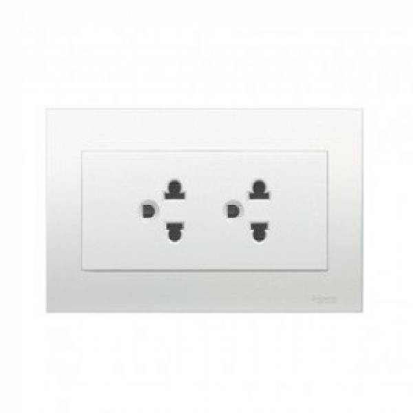 Ảnh của KBT426UEST2_G19 - Bộ Ổ Cắm Đôi 3 Chấu 13A Màu Trắng