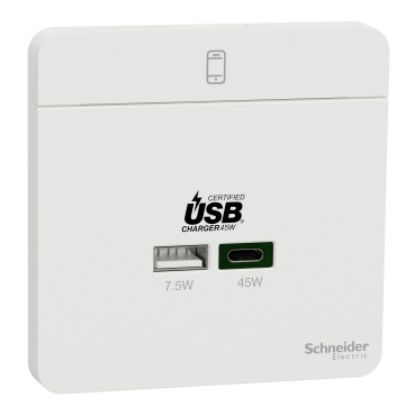 Ảnh của E832USB45_WE - Bộ Ổ Xạc USB Type A+C 45W  Màu Trắng