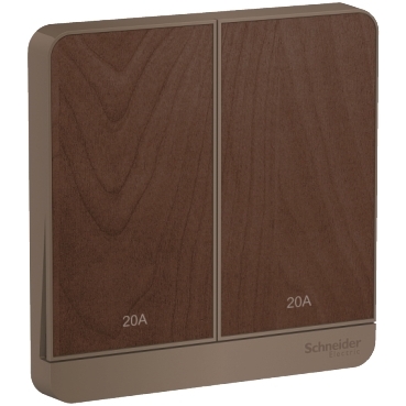Ảnh của E8332D20N_WD_G19 - Bộ công tắc đôi 2 cực 20A Màu Vàng Kim