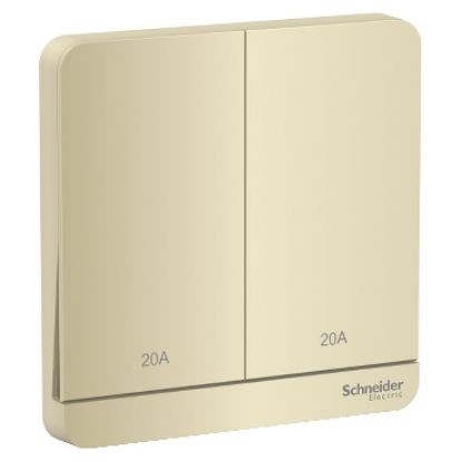 Ảnh của E8332D20N_WG_G19 - Bộ công tắc đôi 2 cực 20A Màu Vàng Kim