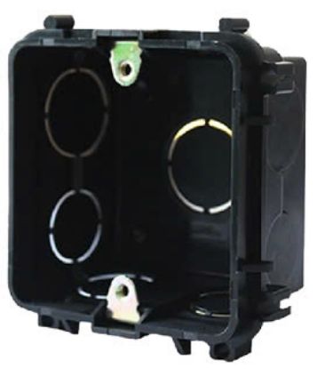 Ảnh của A3B050_G19 - Đế Âm Nhựa Vuông Chuẩn Anh Màu Đen