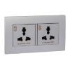 Ảnh của KBT413S_AS_G19 - Bộ Đôi Ổ Cắm Đa Năng Màu Xám Bạc