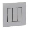 Ảnh của KB33_1_AS_G19 - Bộ Công Tắc Ba 1 chiều 16AX Size 86x86mm Màu Xám Bạc
