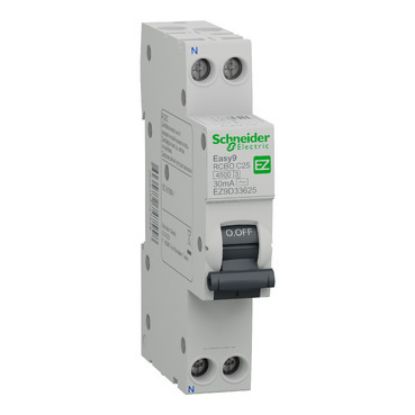 Ảnh của CB chống giật Schneider EZ9D33620 20A 30mA 4.5kA SLIM
