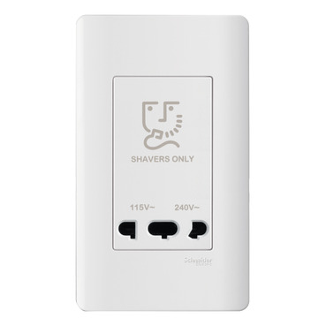 Ảnh của A84727_WE - Ổ Cắm Dao Cạo Râu - Màu Trắng - Dòng ZenceloA