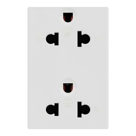 Ảnh của Ổ Cắm đôi 3 chấu Schneider M3TS426UST2_WE Màu Trắng