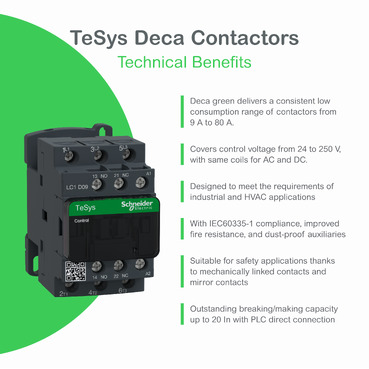 Ảnh của Contactor Schneider LC1D80B7 3P 80A 24VAC
