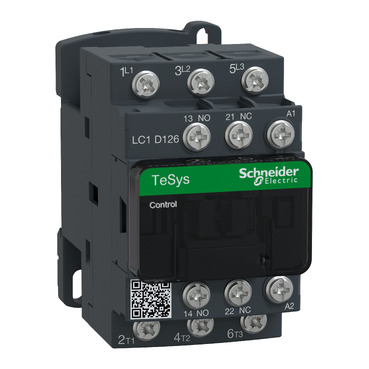 Ảnh của Contactor Schneider LC1D126M7 3P 12A 220VAC, lugs-ring