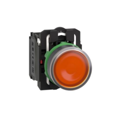 Ảnh của Nút nhấn có đèn cam 110V Schneider XB5AW35G5 1NO+1NC
