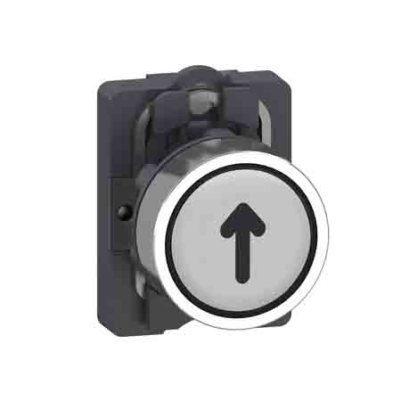 Ảnh của Nút nhấn Schneider XA2AA3341 Trắng 1NO gắn nhãn