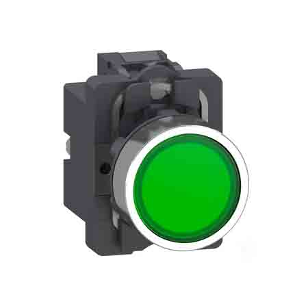 Ảnh của Nút nhấn có đèn xanh lá Schneider XA2AW33B1 24V 1NO