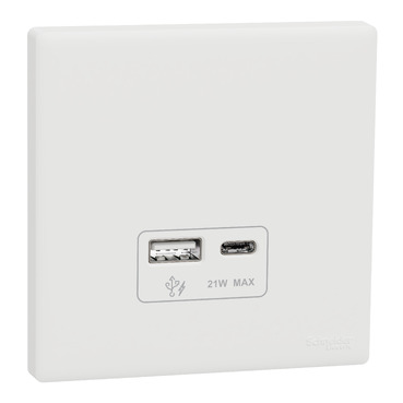 Ảnh của Bộ ổ cắm sạc USB type A+C 21W, có PD + QC3.0