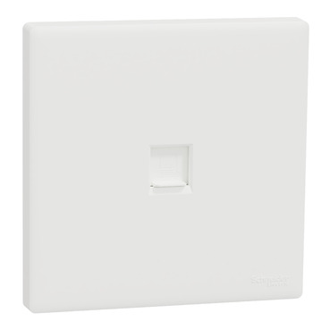 Ảnh của Ổ cắm mạng đơn Cat6e Schneider KBN31RJ6_WE